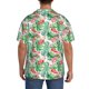 thumbnail image 3 of Balery Flamingo And Monstera Camisa Casual de Manga Corta con Botones para Hombre, Texturizada, Estilo Cubano, para Playa, Verano-Small, 3 of 5