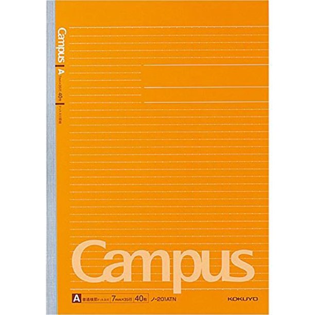Kokuyo Campus AdhesiveBound Notebook A4 Dotted 7 mm Rule 40 Sheets