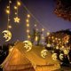 thumbnail image 3 of Guirnalda de luces LED para cortina de Ramadán, guirnalda de hadas, lámpara Eid Mubarak, luz para Ramadán, fiesta de Navidad, decoración de boda, UE 220V, 3 of 4