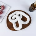 thumbnail image 3 of CNKOO Wood Chain Link Decor –Hand Carved 3-Link Wood Knot Decorative Chain Wood Decor  Rustic Wood Link Decorative Object Wooden Chain for Home Living Room Coffee Table Farmhouse, 3 of 9