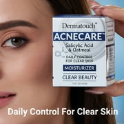 Dermatouch Acne Moisturizer Anti Aging Cream with Salicylic Acid and Oatmeal, 1.7 Oz.