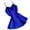 Blue, variant on WREESH Womens Silk Pajamas Satin Dress Fashion Lace Slip Nightdress Lingerie Pajamas Underpant Sleepwear Underwear Blue