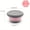 Small Size Pink, variant on 1pc Foldable Silicone Collapsible Bowl - Perfect for Camping, Lunch, Salad, and Food Storage - BPA-Free and Easy to Clean