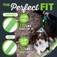 thumbnail image 3 of Mighty Paw Retractable Dog Leash 2.0 16' Nylon, Stainless Steel All Lifestages Reflective Dog Retractable Leash, Green (0 - 50 lbs), 3 of 10