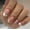 CW47, variant on French Leopard Stripe Design Press On Nails, Trendy Medium Length Square Nail Tips for Women