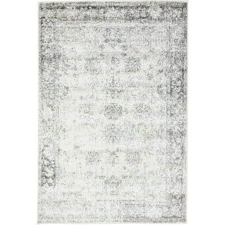 Unique Loom Distressed Modern Area Rugs, Gray