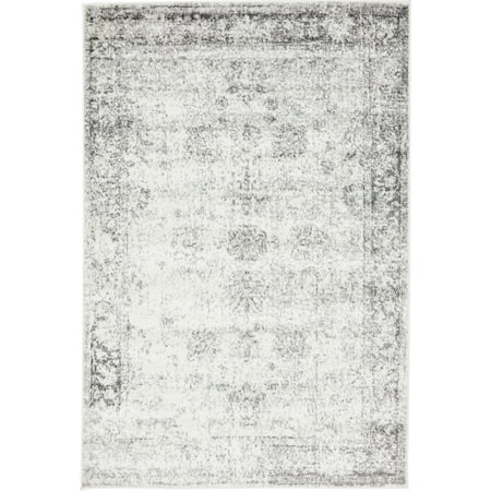 Unique Loom Distressed Modern Area Rugs, Gray
