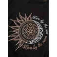 thumbnail image 4 of Sherrylily Summer Sun and Moon Print Graphic T-shirts for Women, 4 of 5