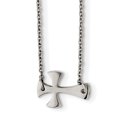 thumbnail image 1 of Acier Inoxydable Croix Latérale 16 Pouces Collier Pendentif Breloque Religieux, 1 of 7