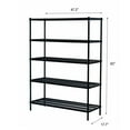 thumbnail image 5 of Design Ideas MeshWorks 5-Tier Metal Storage Shelving Unit Rack, Black, 5 of 7