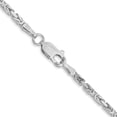 thumbnail image 3 of Diamond2Deal 14K White Gold 2mm Byzantine Chain Necklace for Women 16", 3 of 6