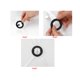 thumbnail image 5 of Sujetador uxcell De Hebilla Correa Antideslizante Fija Clips Blanco-3, 5 of 6