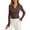 Brown#9527, variant on BOOMNY Women's Long Sleeve T-Shirts Solid Color Slim Lapel Summer Tees for Women