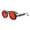 2, variant on Retro Steampunk Round Sunglasses, Vintage Aviator Style UV400 Protection Glasses for Men and Women, 3 Lens Colors