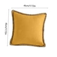 thumbnail image 3 of Dianli Gifts Home Decor Pillow Covers 18*18in Linen Trimmed Solid Color Plain Cushion Cases for Sofa Living Room Bed Multi-Purpose Decorative Throw Pillow Slipcovers Gift, 3 of 6