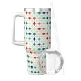 thumbnail image 2 of KLL Colorful Geometric Print 40oz Stainless Steel Insulated Car Cup Coffee Mug with Spillproof Lid - Keep Your Drink Hot or Cold on the Go, 2 of 8
