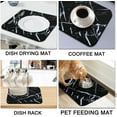 Dish Drying Mat for Kitchen Counter 16x18in Washable Quick Dish Drying