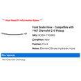 thumbnail image 2 of Front Brake Hose - Compatible with 1967 Chevy C10 Pickup, 2 of 2