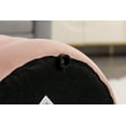 thumbnail image 6 of Modern Velvet Ottoman with Storage, Round Foot Rest for Couch, Comfy Upholstered Foot Stools Ottoman for Makeup Room, Bedroom, Living Room, Pink, 6 of 9