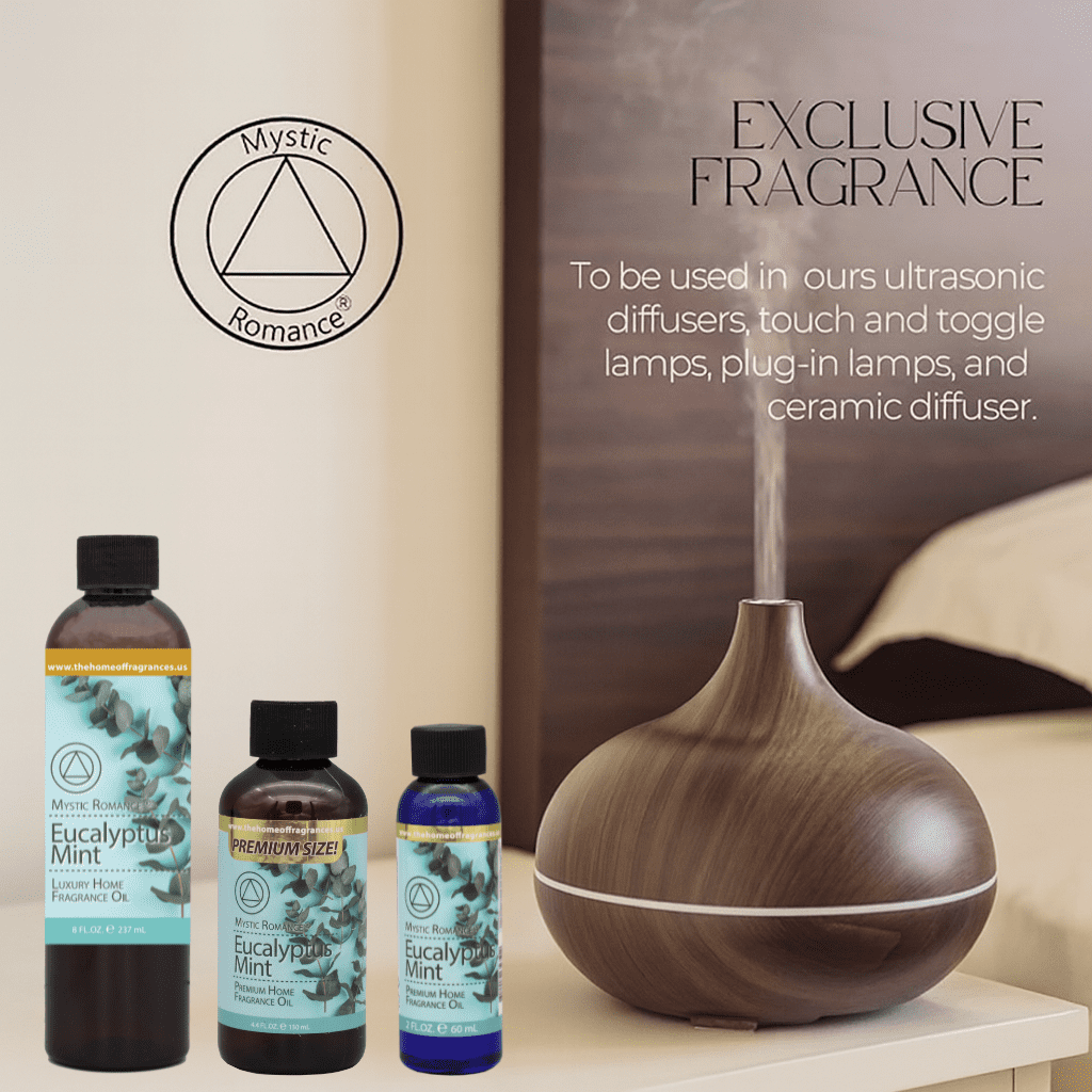 Mystic Romance Premium Home Fragrance Oil Scent EUCALYPTUS MINT SET 8FL+ 4FL+2FL.OZ 427 ML