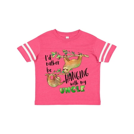 

Inktastic Id Rather Be Hanging with my Uncle- Cute Sloths Gift Toddler Boy or Toddler Girl T-Shirt