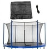 Machrus Upper Bounce Trampoline Safety Enclosure Net, Fits 15 FT Round Frame, Using 6 Poles (or 3 Arches) - Adjustable Straps - Net Only