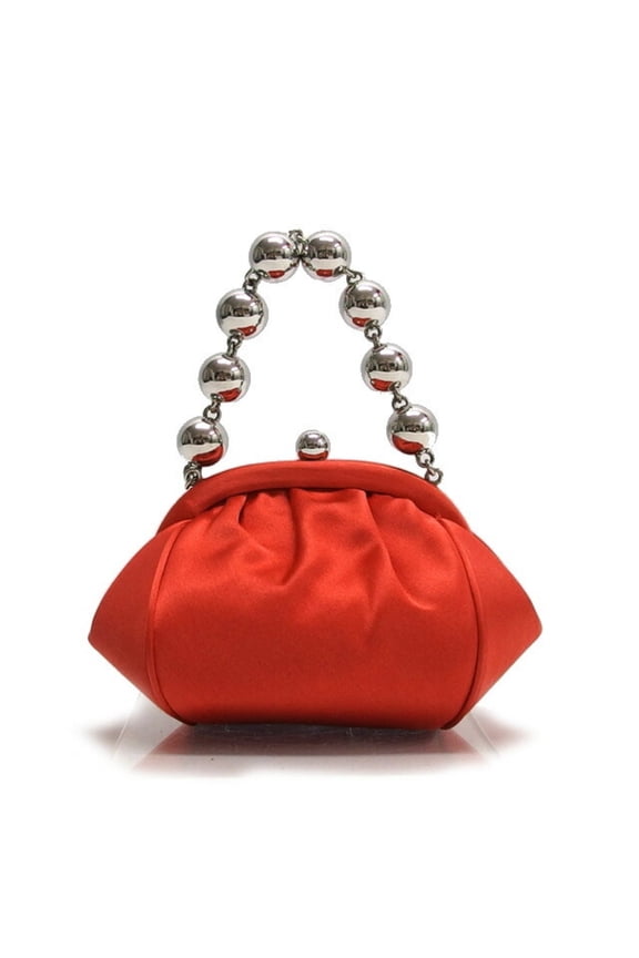 Pre-Owned Tiffany Graduated Ball Mini Handbag Red Orange (Good)