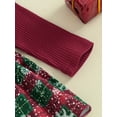 thumbnail image 6 of Suealasg Baby Girls Christmas Outfit 3 6 9 12 Months Infant Girls Long Sleeve Snow Print Plaid Romper Dress + Headband Set 0-18M 2Pcs Newborn Girl Fall Clothing, 6 of 9