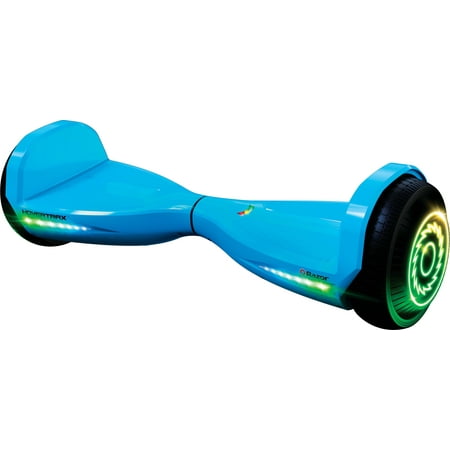Razor Hovertrax Prizma Hoverboard for Kids Ages 8 and up - Blue, Prismatic Color LED Lights, EverBalance, Up to 9 mph and 6-mile Range, 25.2V Lithium-Ion Battery, UL2272 Certified