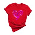 thumbnail image 3 of VKOYWKM Happy Valentines Day Shirts Women Love Graphic Tees Cute Tops Holiday Short Sleeve T Shirts Casual Crew Neck Romantic Tshirts, 3 of 7
