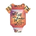 thumbnail image 2 of Rocae Not All Who Wander Are Lost for Baby Climbing Clothes Soft Baby Romper for Active Infants Comfortable and Breathable Crawling Jumpsuit Unisex Baby Outfit 12 Months, 2 of 8
