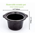 thumbnail image 2 of Calentador de olla de cocción lenta de 0,65 qt, juego de olla para fondue, olla para derretir chocolate, 2 of 5