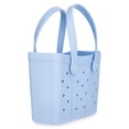 thumbnail image 3 of Time and Tru Women's Lightweight Mini Beach Tote Bag, Light Blue, 3 of 5
