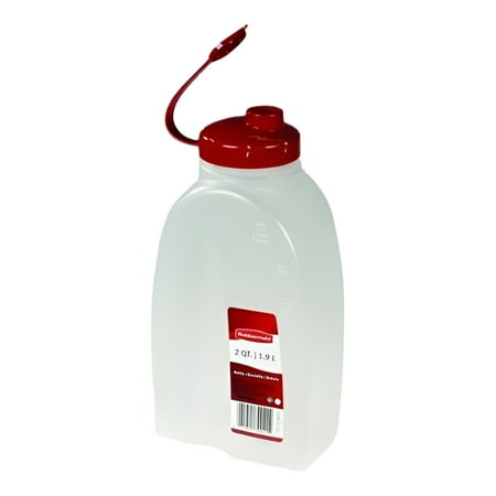 Rubbermaid MixerMate Bottle for Pourin' and Storin', 2 Quart, Red