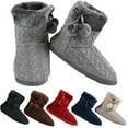 thumbnail image 2 of Yelete Women’s Indoor Slipper Booties, Cozy Sherpa Lined with Rubber Soles, 2 of 3