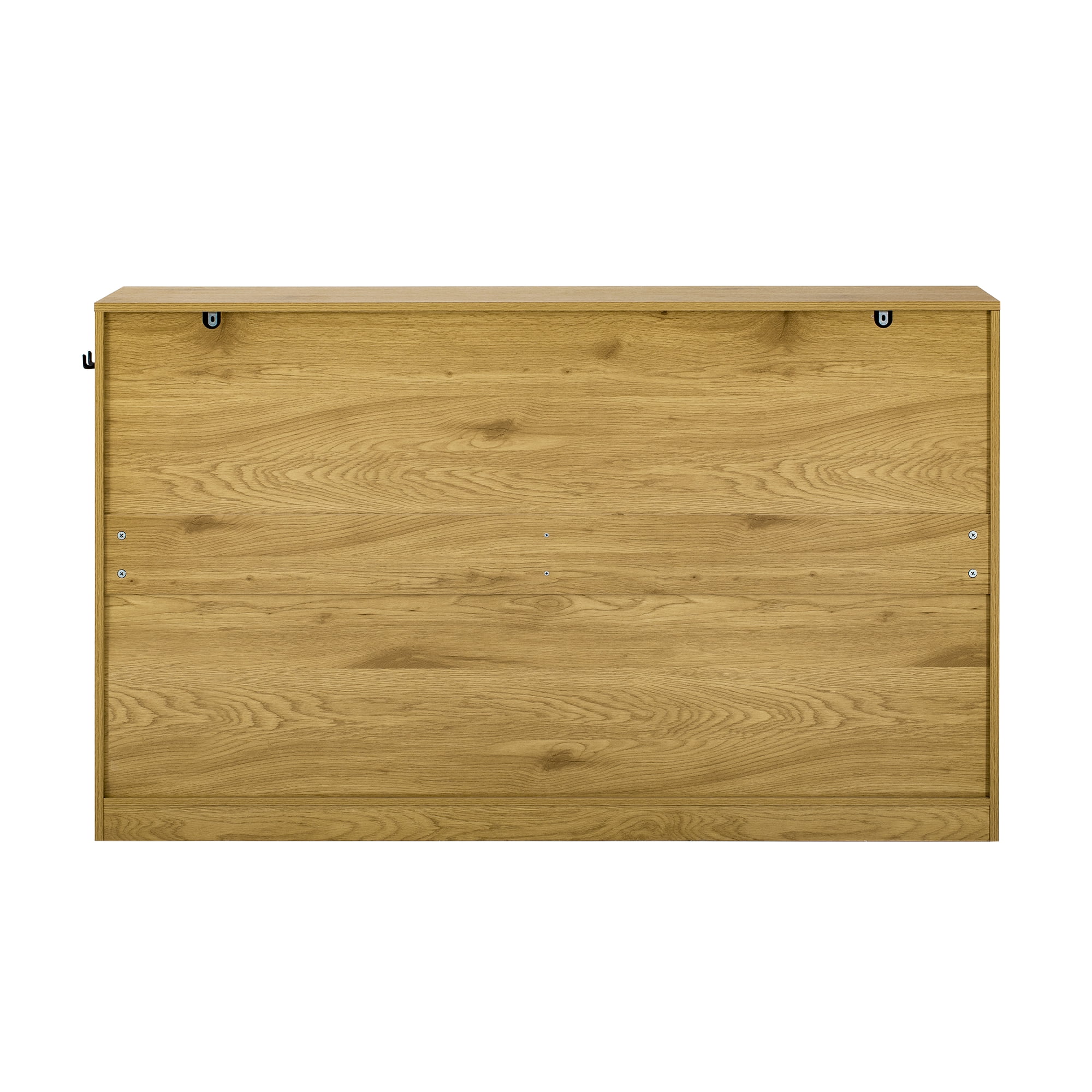 Aukfa 59.1" Sideboard Buffet Cabinet,Large Storage Cabinet with 3 Drawers & Adjustable Shelf,Natural