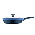 thumbnail image 1 of Gastro Non-stick Blue Frypan With Glass Lid 32cm | Induction Base & Ergonomic Soft Touch Handles, 1 of 4