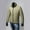 Green, variant on UTTOASFAY Men Cotton Stand Zipper Warm Winter Thick Coat Jacket Bu/Xxl Blue XXL