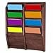 thumbnail image 2 of Wooden Mallet 8 Pocket Magazine wall Rack in Mahogany, 2 of 3