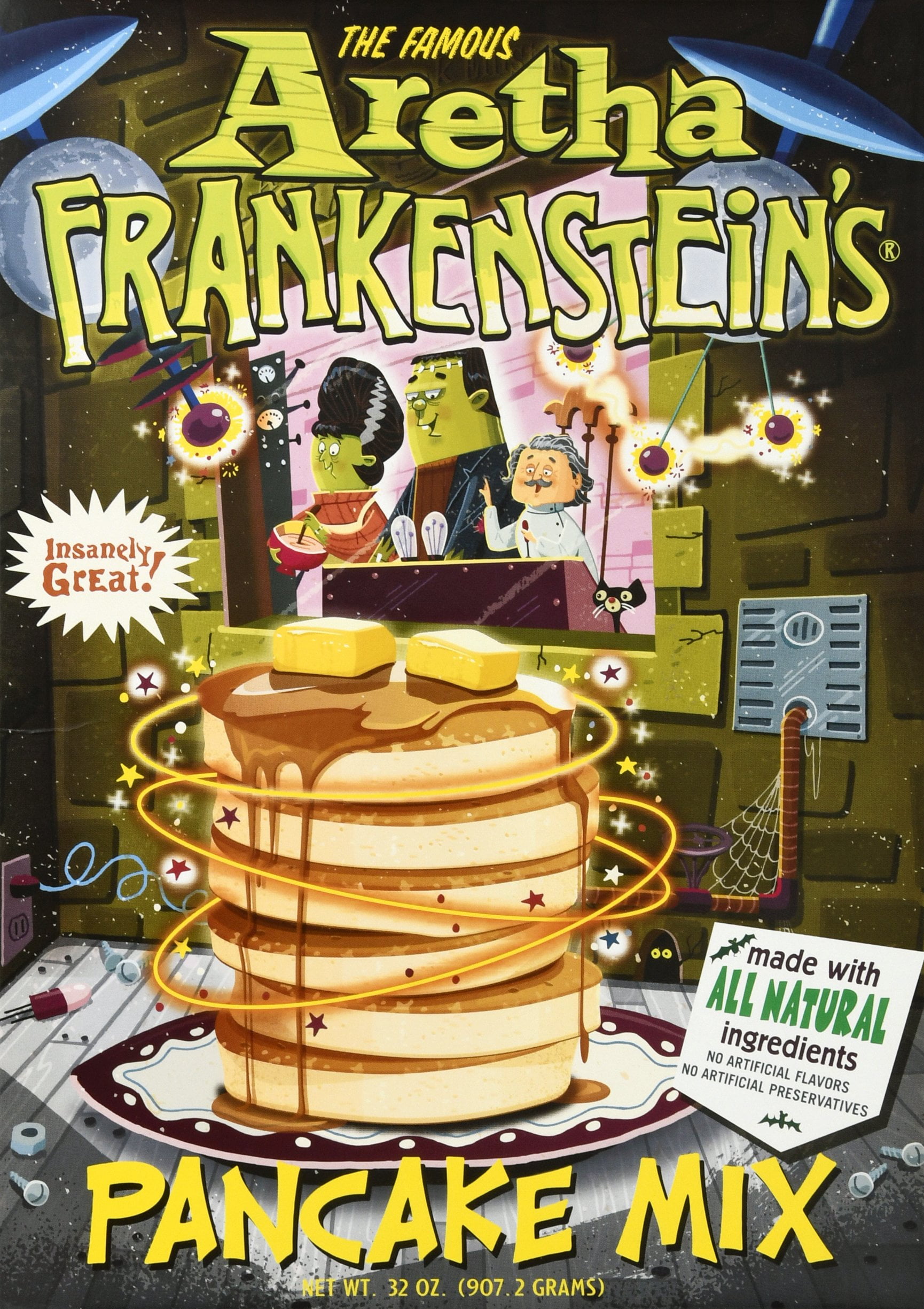 Frankenstein Mills Aretha Frankensteins  Pancake Mix, 32 oz