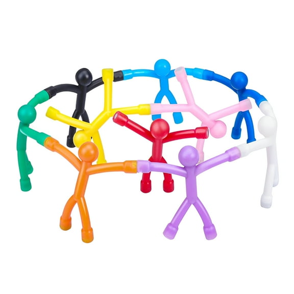 ACDANC 10Pcs Refrigerator Magnets Mini Man Flexible Fridge Magnetic Sticker Cute and Colorful Fridge Magnet Man Decorative Magnetic People Magnets for Kids and Adults Whiteboard Lockers Fridge Office