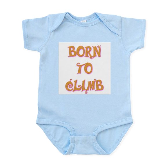 CafePress - Born To Climb 2 Infant Bodysuit - Baby Light Bodysuit, Size Newborn - 24 Months