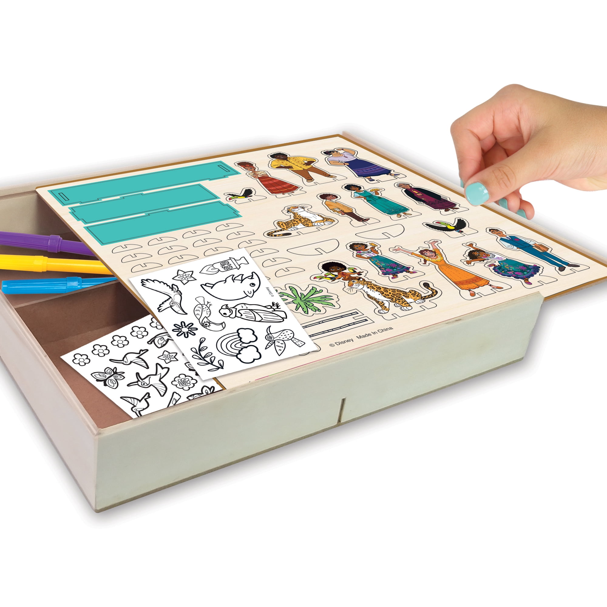 Disney's Encanto: Wood Casita Activity Set - Building & Decorating Set, Ages 3+