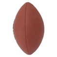 thumbnail image 1 of Composite Football, Rubber Liner High School Training Football Size 9 PU Inflatable Brown Color  For Indoor For Kids, 1 of 8