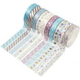 thumbnail image 4 of 10 Rolls Washi Tape Hot Stamping Star Tape Handbook Tape Set for Scrapbook, 4 of 8