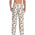 thumbnail image 3 of Goofa Dachshund Dog Puppy Printed Soft Pajama Pants for Men, Wide Leg Comfy Casual Lounge Yoga Pants-Medium, 3 of 9