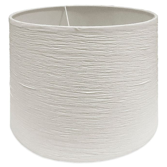 Small 10 Inch Crinkle Paper Drum Lamp Shade In Soft White Com Inch Crinkle Paper Drum Lamp Shade, Small White Cylinder Lamp Shade