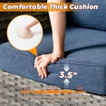 thumbnail image 6 of ODELIO 6 Pieces All-Weather Rattan Wicker Patio Furniture Set, Outdoor Sectional Sofa with Ottomans, Outdoor Conversation Set for Porch, Patio & Backyard, 6 of 8