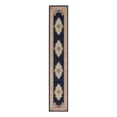 thumbnail image 3 of Unique Loom Reza Collection Area Rug - Washington (3' 1" x 16' 5" Runner Navy Blue/Cream), 3 of 7