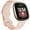 Pink, variant on Jrocdr Breathable Sweatproof Solid Color Silicone Watch Strap Compatible With Versa 3 And Sense F-108whc Mens Dress Watch Steel